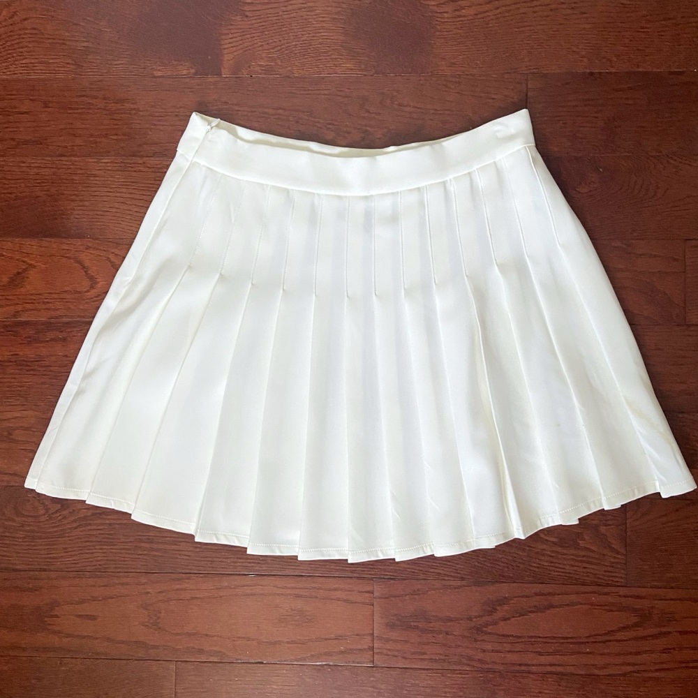 Princess Polly white tennis skirt